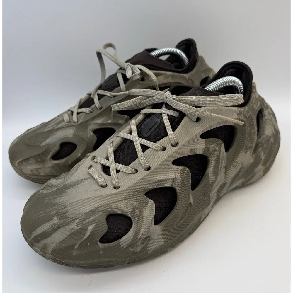 Adidas Men's adiFOM Q GW2218 Running Trainer Black/Olive Camo Sneakers 9.5